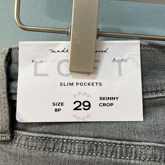 NWT LOFT Skinny Crop Jeans - Picture 4 of 5